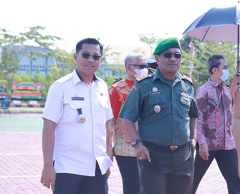 Gambar Camat Biringkanaya hadiri upacara Wisuda Perwira PIP Makassar